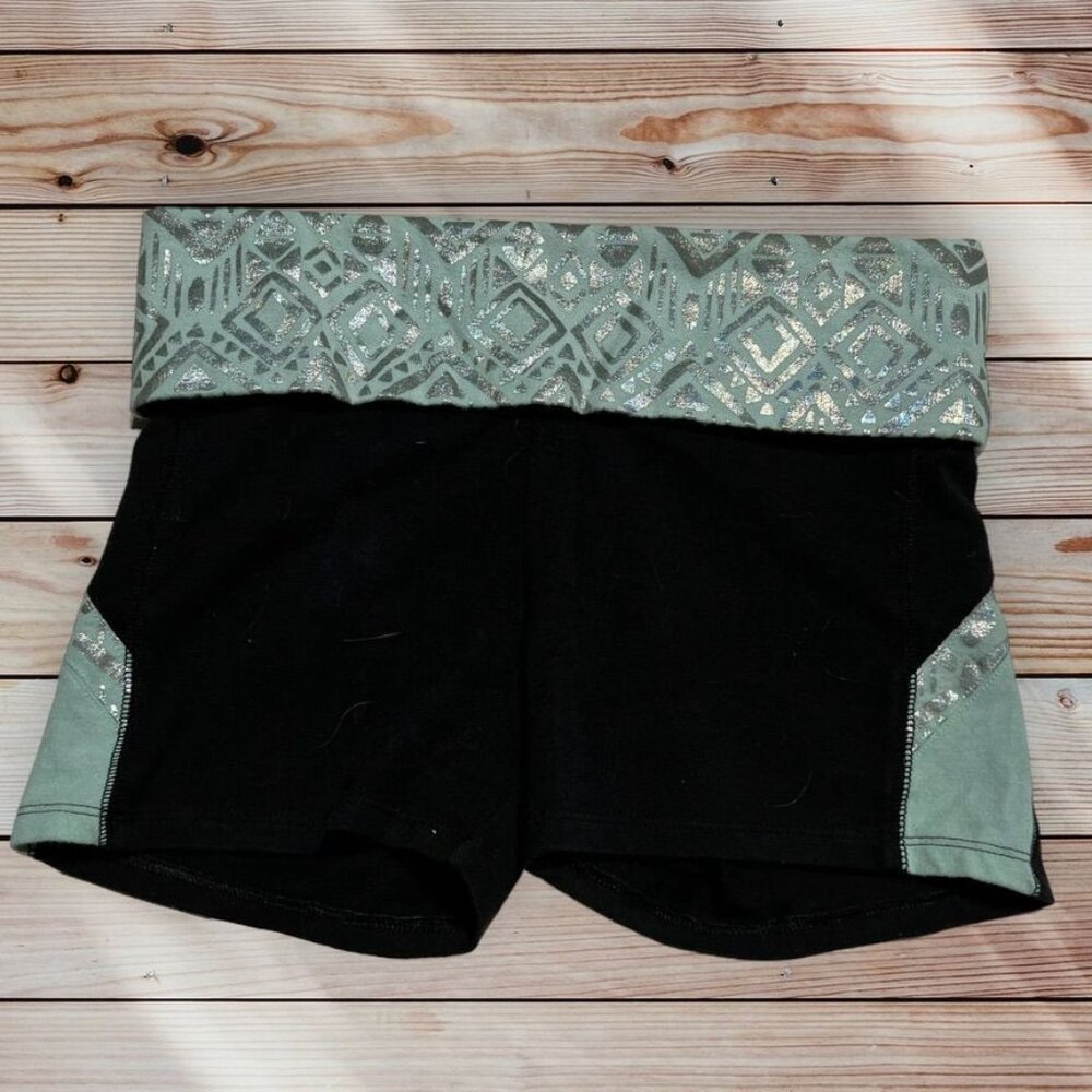 Victoria's Secret PINK Black and Teal Shorts Size XS